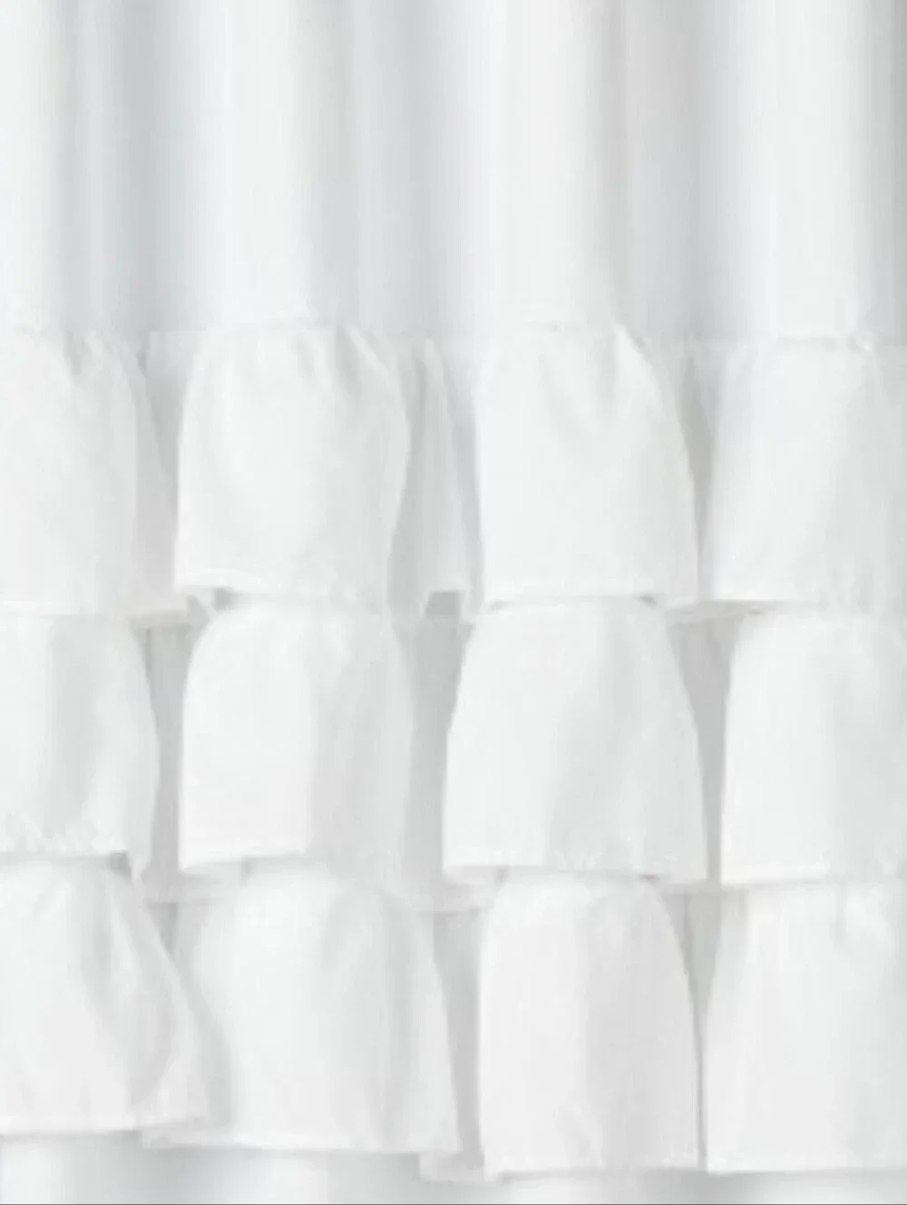 Pillowfort Ruffle Kids' Blackout Window Curtain 1 Panel White 42